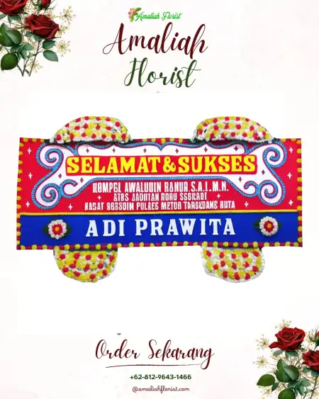 Papan Bunga Ucapan Selamat Bane